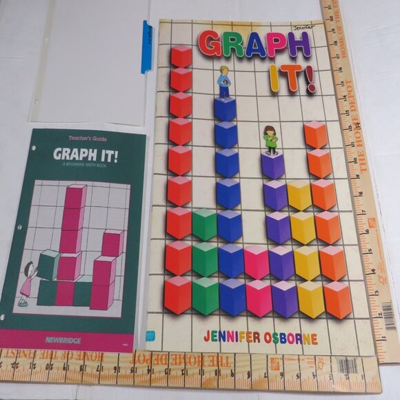 Graph It BIG BOOK (almost 2 feet tall) with teacher pages  CLASSROOM SIZE - Picture 2 of 16